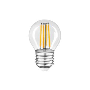 Філаментна LED лампа 6W E27 4000K G45 (прозора)