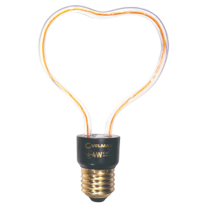Філаментна LED лампа 4W E27 2700K у формі серця