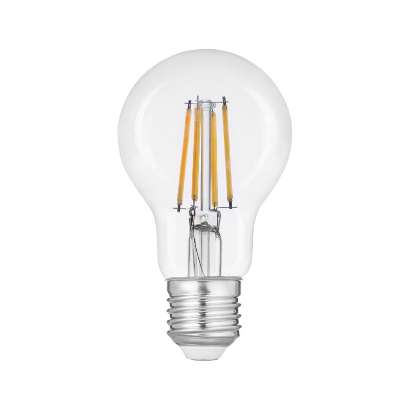 Філаментна LED лампа 12W E27 4000K A60 (прозора)