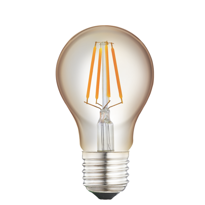 Філаментна LED лампа V-Filament Amber 4W E27 2200K A60 (янтарна)